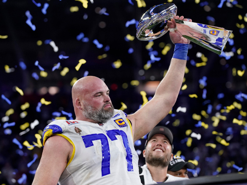 Andrew Whitworth, the 2021 Walter Payton NFL Man of the Year, Cedars-Sinai,  Los Angeles Rams, Others Refurbish Sports Field for Local Kids